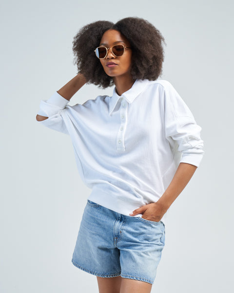BIBIY. SUMMER POLO 白 サマーポロ ビビィ summer_sweatshirting_polo_coll