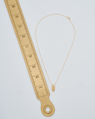 sunbeams gold plate with diamond eye necklace