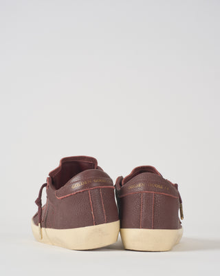super star leather upper star and heel sneaker