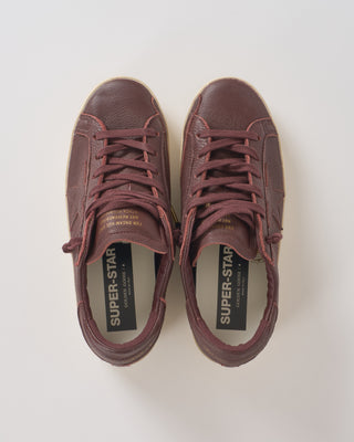 super star leather upper star and heel sneaker