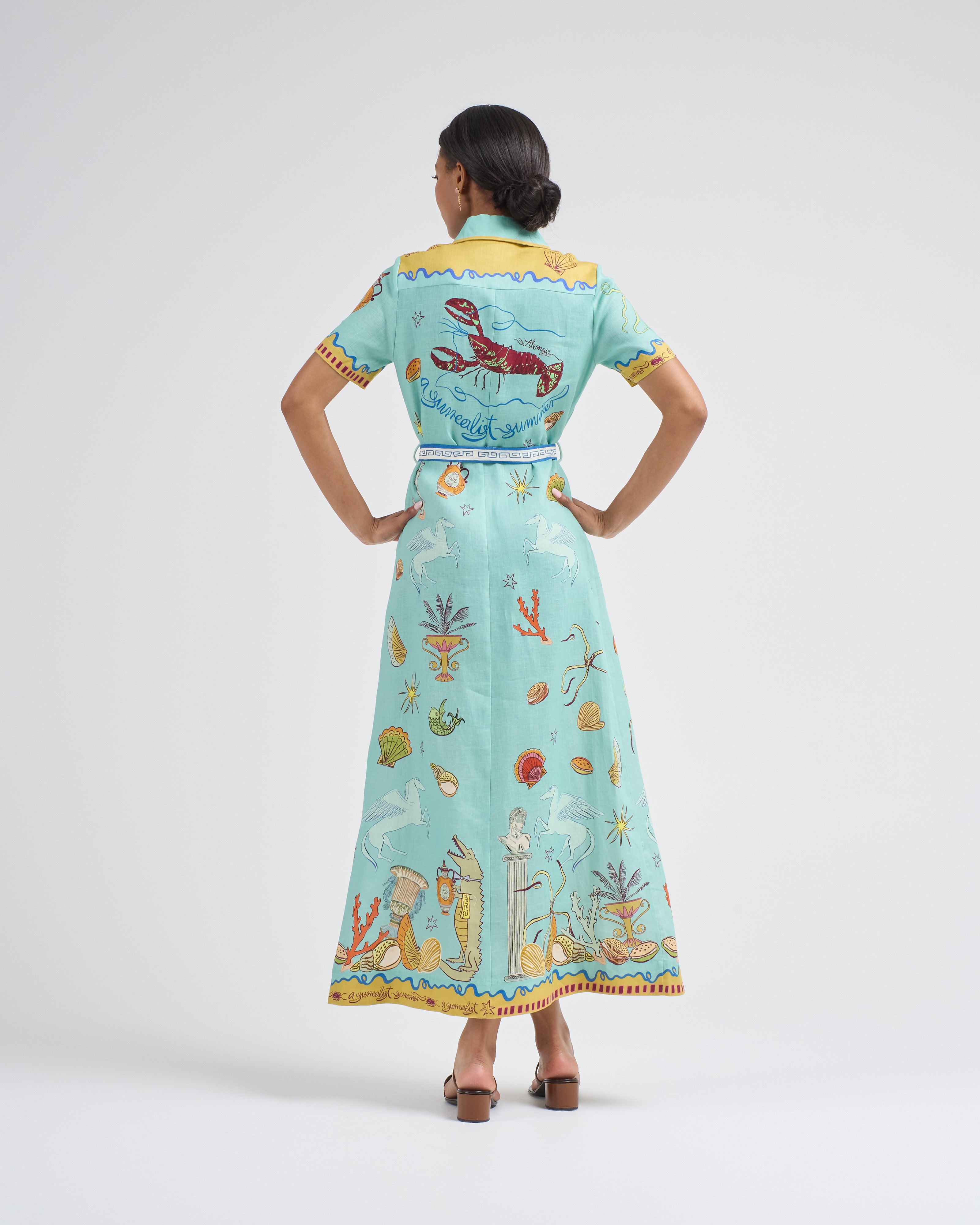 Alemais Surrealist Summer Shirtdress Multi Alemais Surrealist Summer Shirtdress Multi