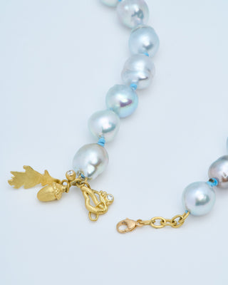 tahitian and akoya string of pearl necklace