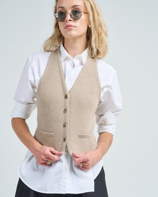 tailored halter vest