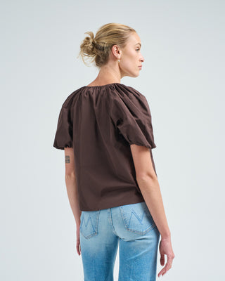talie silk short sleeve blouse