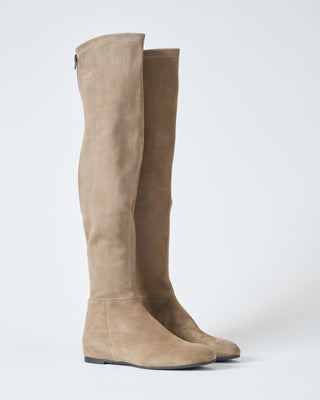 tall boot suede stretch w/ inner wedge