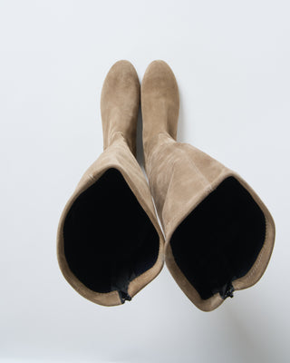 tall boot suede stretch w/ inner wedge