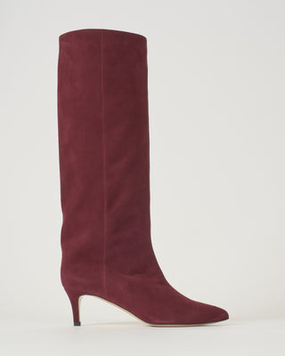 tall point toe suede boot