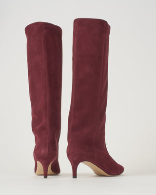 tall point toe suede boot