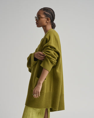 taurus cashmere boxy cardigan