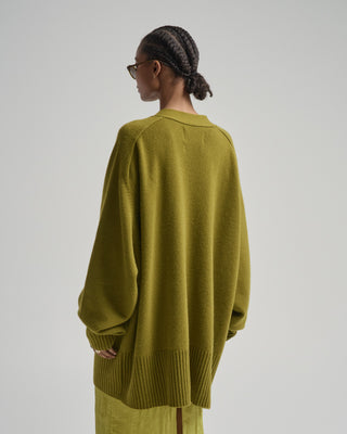 taurus cashmere boxy cardigan