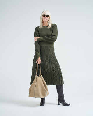 textured crew sweater