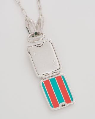 the ace vault (ss) w/ silver paperclip chain