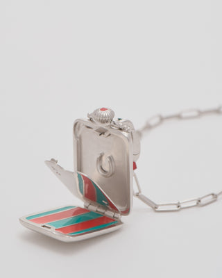 the ace vault (ss) w/ silver paperclip chain
