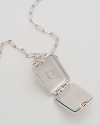 the ace vault (ss) w/ silver paperclip chain