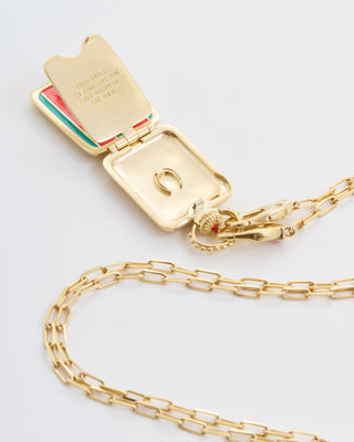the ace vault w/ 14k paperclip chain