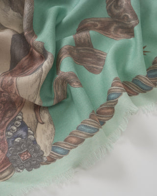 the celestial steed wool/silk square scarf
