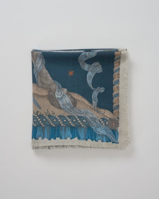 the celestial steed wool/silk square scarf