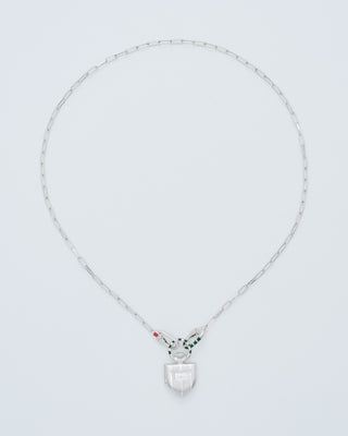 the curiouser vault (ss) w/ silver paperchip chain