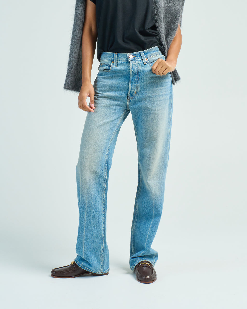 Jamie Haller The Easy Jean Worn Indigo – scarpa
