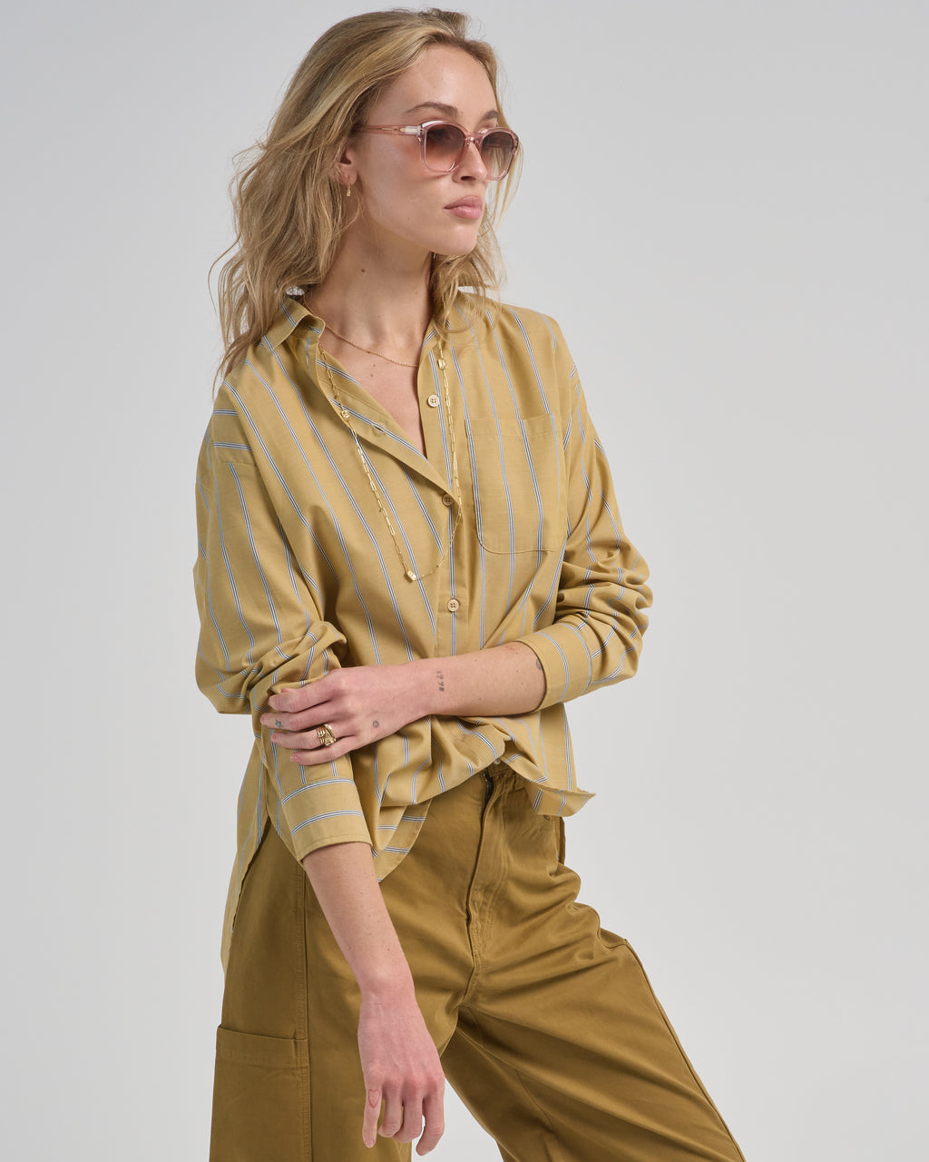 Jamie Haller The Essential Shirt Golden Stripe – scarpa