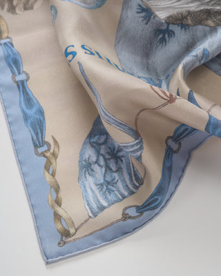 the glass swan silk twill square scarf