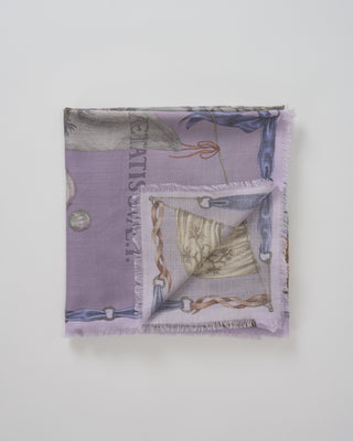 the glass swan wool/silk square scarf