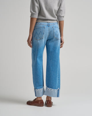 the half pipe ankle cuff fray jean