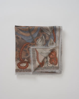 the medici cheetah cashmere large square scarf