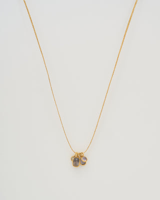 the middle path 5 stone pendant necklace