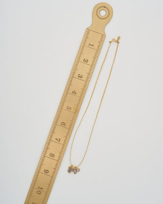 the middle path 5 stone pendant necklace