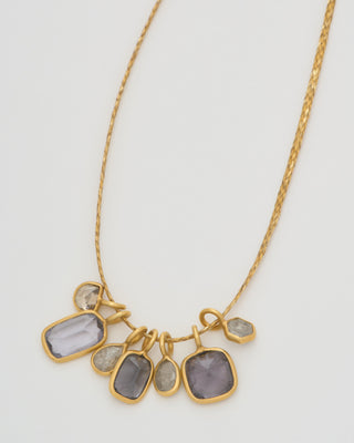 the middle path 7 stone pendant necklace