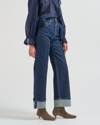 the stretch genevieve pintuck jean