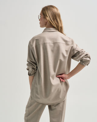 the unisex shirt in loro piana fine wool