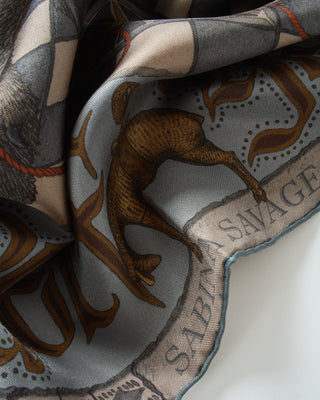the wolf you feed silk twill square scarf