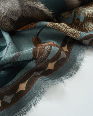 the wolf you feed wool/silk square scarf