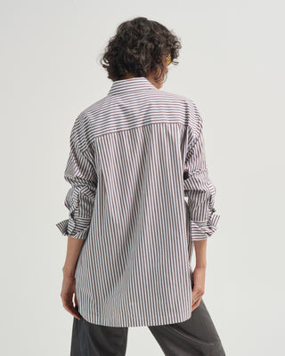 theia blouse cotton stripe