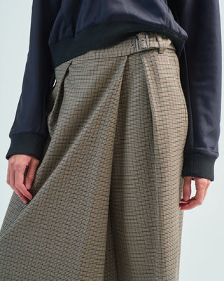 thomas menswear check wrap culotte