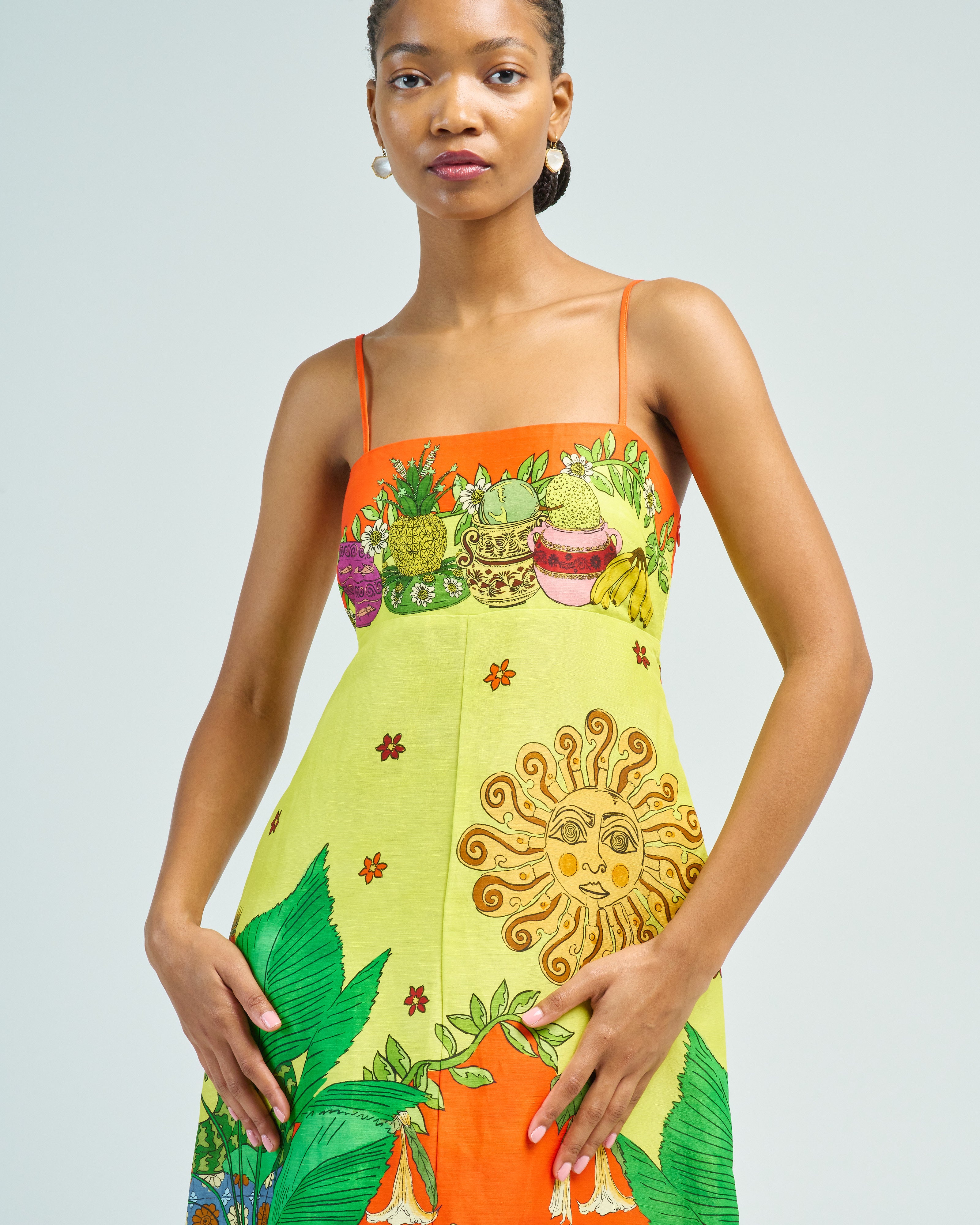 alemais tiger midi dress Alemais Tiger Day Dress Multi