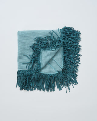 tiny basket weave triangle scarf with fringe