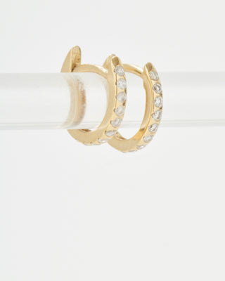 tiny pave hoops