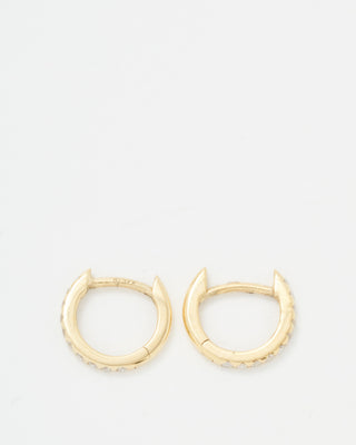 tiny pave hoops