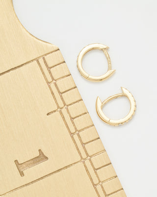 tiny pave hoops