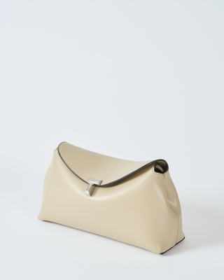 t-lock leather clutch