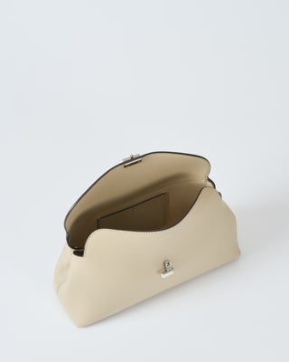 t-lock leather clutch