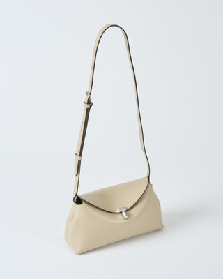 t-lock leather clutch