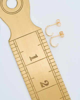 totem diamond hoop earrings