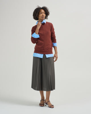 tropical wool pleating sunray skirt