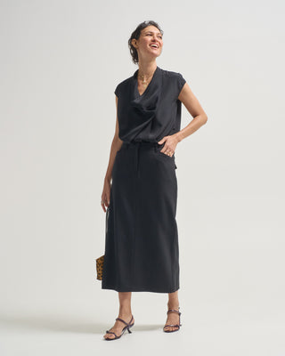 trouser midi skirt