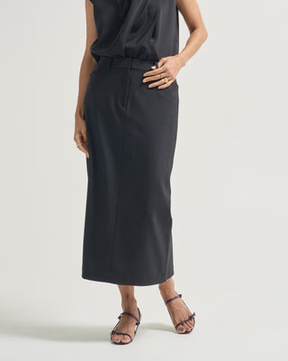 trouser midi skirt