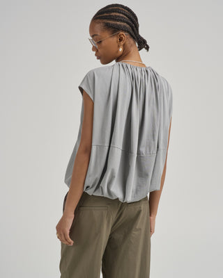 tshirt program shirred neck circular top